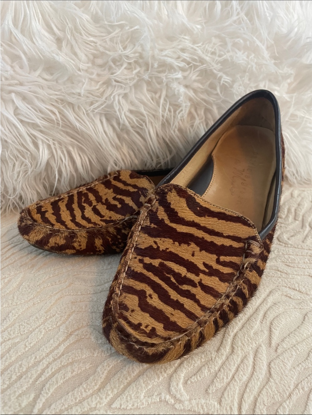 Patricia Green - Jillian Driving Moccasin in Haircalf Originally $295